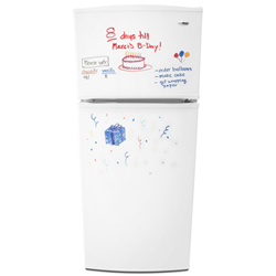 Amana A8RXNGMWE 17.6 cu. ft. Refrigerator with SpillSaver Glass Shelves & Contoured Doors