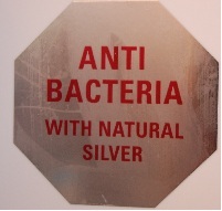 Bosch refrigerator Silver Anti bacterial sticker