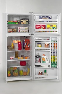 Avanti FF998W 9.9 cu. ft. Refrigerator with Adjustable Glass Shelves & Beverage Can Dispenser