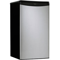 Danby DCR34BLS 3.2 cu. ft. Refrigerator with Push-Button Defrost, Beverage Dispenser & Reversible Doors