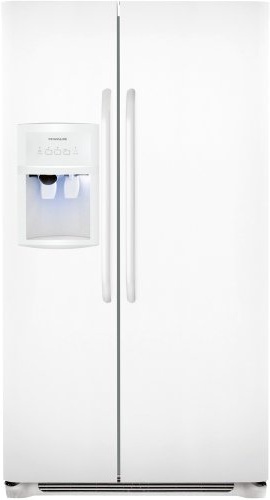 Frigidaire FFHS2313LP 22.6 cu. ft. Side By Side Refrigerator, 3 Glass SpillSafe Shelves, PureSource 3 Water Filtration, Energy Saver Plus, Control Lock Option