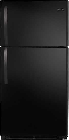 Frigidaire FFHT1513LB 14.8 cu. ft. Top Freezer Refrigerator, 2 Sliding Wire Shelves, Store-More Gallon Door Bins, Full-Width Freezer Rack, Ready-Select Controls