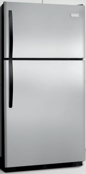 Frigidaire FFHT1513LS 14.8 cu. ft. Top Freezer Refrigerator, 2 Sliding Wire Shelves, Store-More Gallon Door Bins, Full-Width Freezer Rack, Ready-Select Controls