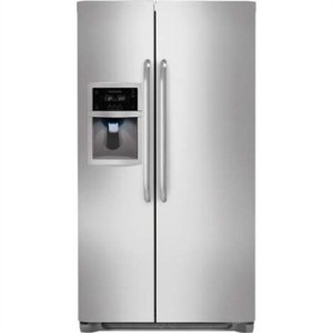 Frigidaire FFSC2323LS 22.6 cu ft Counter Depth Side by Side Refrigerator, Store More System, Water Filtration, External Dispenser, Stainless Steel