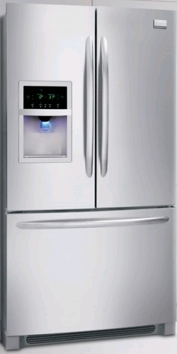 Frigidaire Gallery FGHB2844LF 27.8 cu. ft. French Door Refrigerator, Full-Width Humidity Crispers, External Ice/Water Dispenser, Self-Closing Freezer Drawer, Stainless Steel