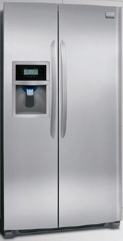 Frigidaire Gallery FGHC2345LF 22. 6 cu. ft. Counter-Depth Side By Side Refrigerator, Humidity Controlled Crisper Bins, PureSource Ultra Water Filtration, PureAir Ultra Filters