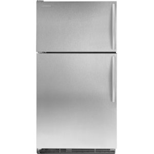 KitchenAid K2TLEFFWMS 21.7 cu. ft. Top Freezer Refrigerator, ExtendFresh Plus Temp. Management, FreshSeal Humidity-Controlled Crisper, Monochromatic Stainless Steel/Left Hinge Door