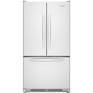 KitchenAid KBFS20EVWH Architect Series II 19.7 cu. ft. Counter-Depth French-Door Refrigerator, White