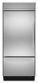 KitchenAid KBLC36FTS Architect Built-In Bottom Freezer Refrigerator, Stainless, Left