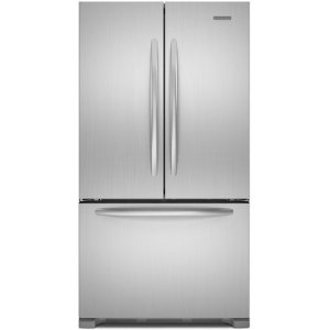 KitchenAid KFCS22EVMS Architect Series II 21.8 cu ft Counter Depth French Door Refrigerator, Stainless steel