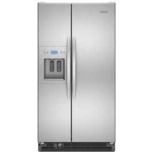 KitchenAid Architect II KSRS25RVMS 25.4 cu. ft. Side by Side Refrigerator, Humidity-Controlled Crisper, External Ice/Water Dispenser, In-Door-Ice, PuR Filtration, Monochromatic Stainless Steel