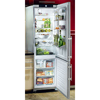Liebherr CS1310 13 cu. ft. Freestanding Counter-Depth Bottom-Freezer Refrigerator, 4 Glass Shelves, 3 Freezer Drawers, LED Lighting, Digital Temperature Display: Right Hand Door Swing