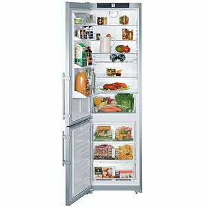 Liebherr CS1311 13 cu. ft. Freestanding Counter-Depth Bottom-Freezer Refrigerator, 4 Glass Shelves, 3 Freezer Drawers, LED Lighting, Digital Temperature Display: Left Hand Door Swing