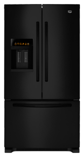Maytag Ice2O EcoConserve MFI2665XEB 25.5 cu. ft. French Door Refrigerator, 4 Spill-Catcher Glass Shelves, 2 FreshLock Crispers, SmoothClose Freezer Drawer, External Water/Ice Dispenser
