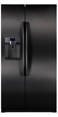 Samsung RSG257AABP 24.1 cu. ft. Counter-Depth Side by Side Refrigerator, Twin Cooling Plus, Power Freeze/Cool Options, External Ice/Water Dispenser, In-Door Ice Maker, LED Lighting, Wine Rack
