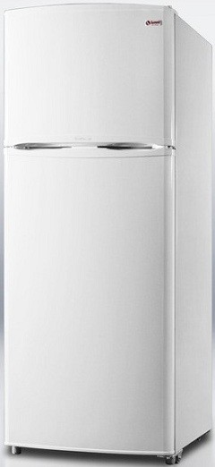 Summit FF1062W 9.4 cu. ft. Counter-Depth Top-Freezer Refrigerator, Adjustable Glass Shelves, Turbo Flow Air System, Energy Efficient Design