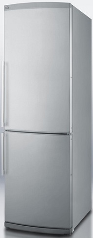 Summit FFBF245SS 9.85 cu. ft. Counter-Depth Bottom-Freezer Refrigerator, Adjustable Glass Shelves, Wine Shelf, Quick Freezer Compartment, Frost Free