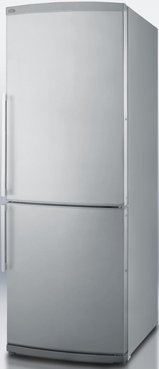 Summit FFBF285SS 13.8 cu. ft. Counter-Depth Bottom-Freezer Refrigerator, Adjustable Glass Shelves, Wine Shelf, Quick Freezer Compartment, Frost Free