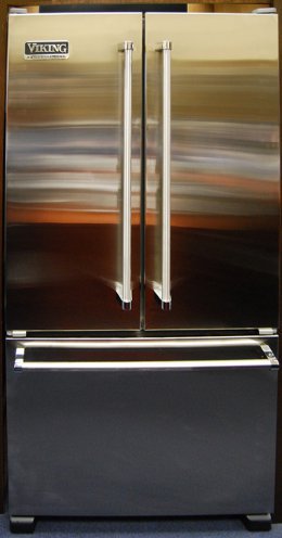 Viking Professional VCFF136SS 19.6 cu. ft. Counter-Depth French Door Refrigerator, Slide-Out Spillproof Glass Shelves, Meat Savor/Produce Drawer, Internal Water Dispenser, Ice Maker, Electronic Control